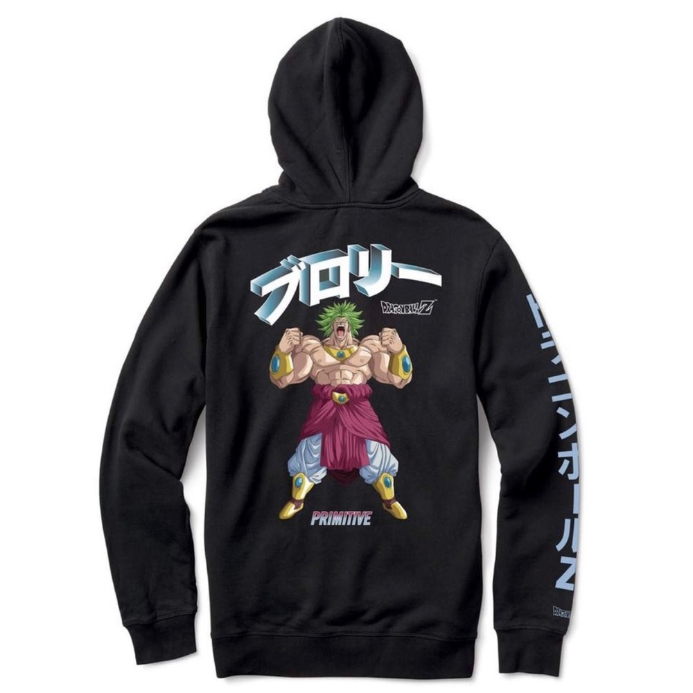 Primitive X Dragon Ball Z Broly Hoodie Size Small